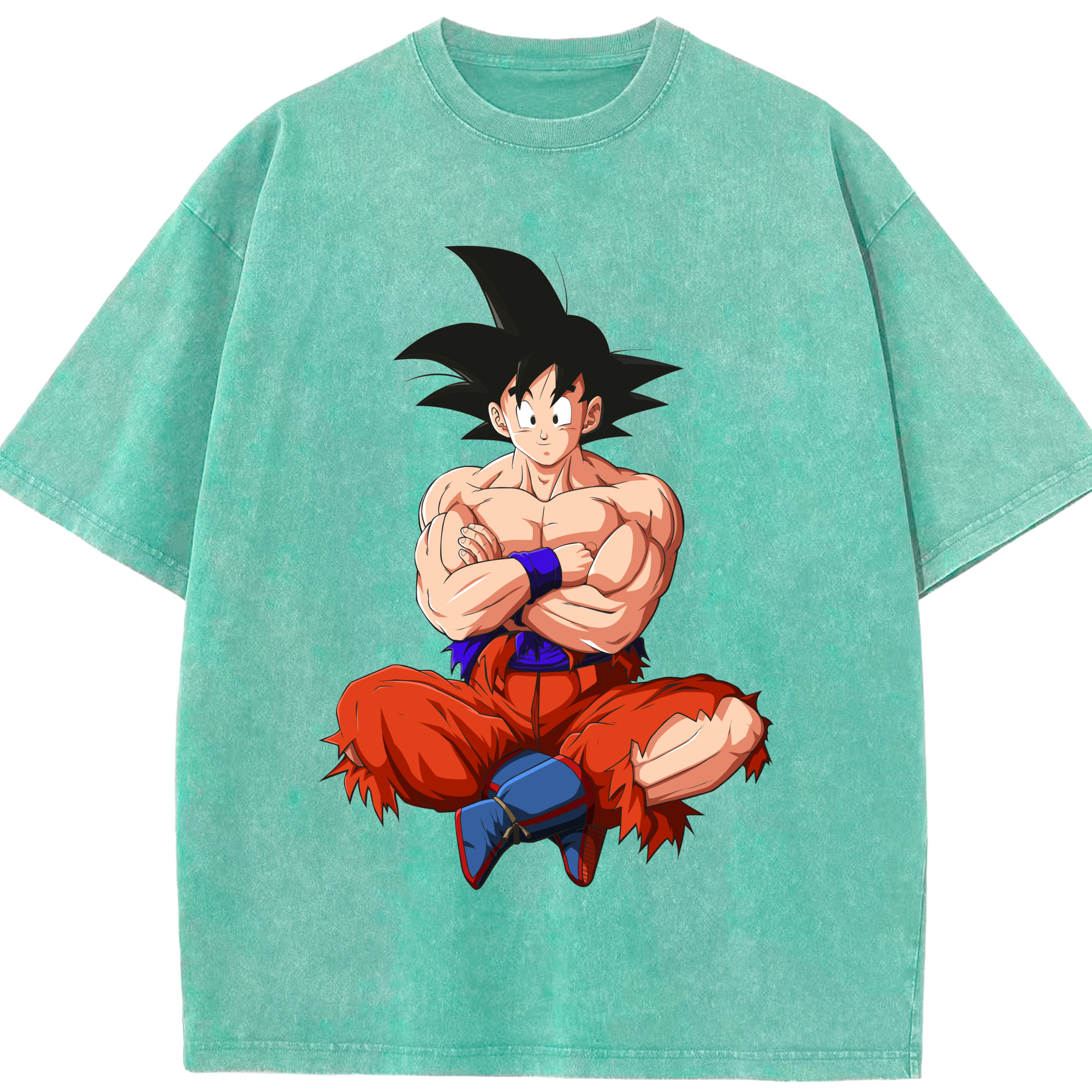 ドラゴンボール 孫悟空（そん ごくう）Son Goku カカロット DRAGON BALL Kakarotto 綿100% ヴィンテージ風 半袖Tシャツ（フロントプリント）